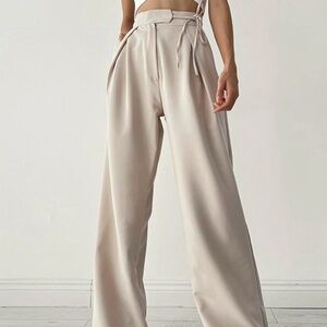 Commense Palazzo Tied Wide Leg Dress Pants Size XS
